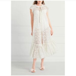 Hill House Coco Duster in white lace
